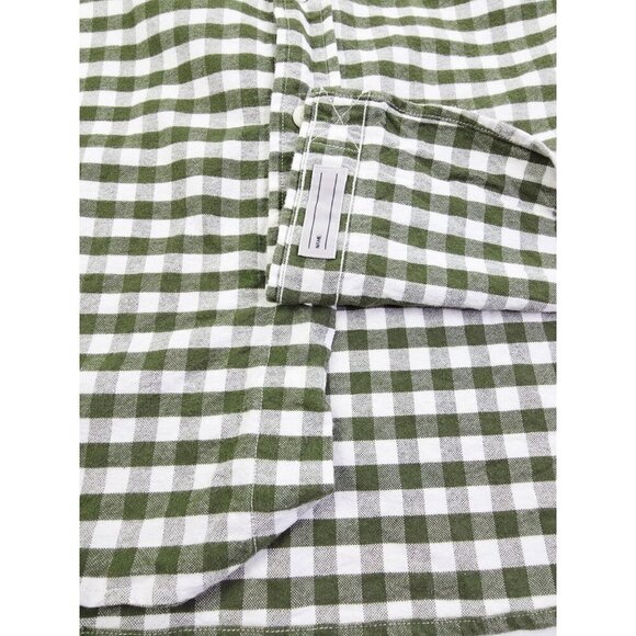 Jack Spade Size Small Mens Green White Flannel Button Down Long Sleeve Shirt - Picture 8 of 11